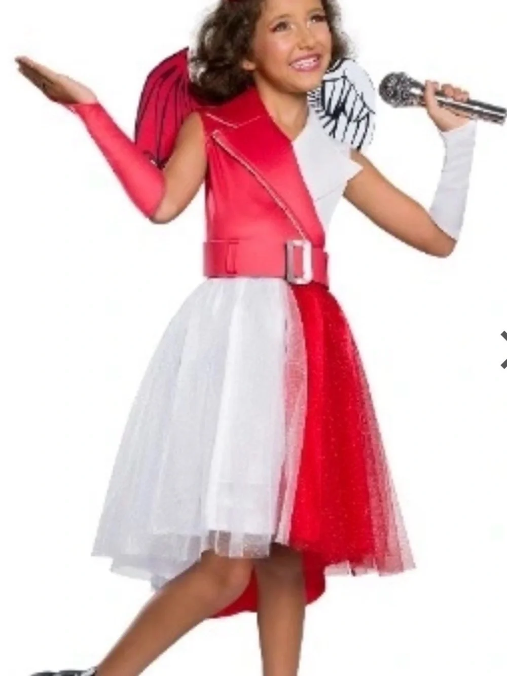 Diabla Angel & Devil Girl’s Costume,Girl size Medium 8-10,with wings and headban